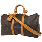 Louis Vuitton Keepall Bandouliere 45 2-Way Boston Bag Monogram Brown