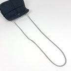 Chanel CC Logo Shoulder Bag Hip Fabric Gray — view 7
