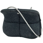 Chanel CC Logo Shoulder Bag Hip Fabric Gray
