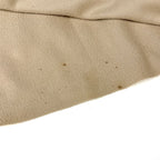 Hermes Logo Shawl Large Fringe Cashmere Beige Scarf — view 4