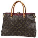Louis Vuitton Pallas Shoulder Bag 2-Way Monogram Brown Aurore