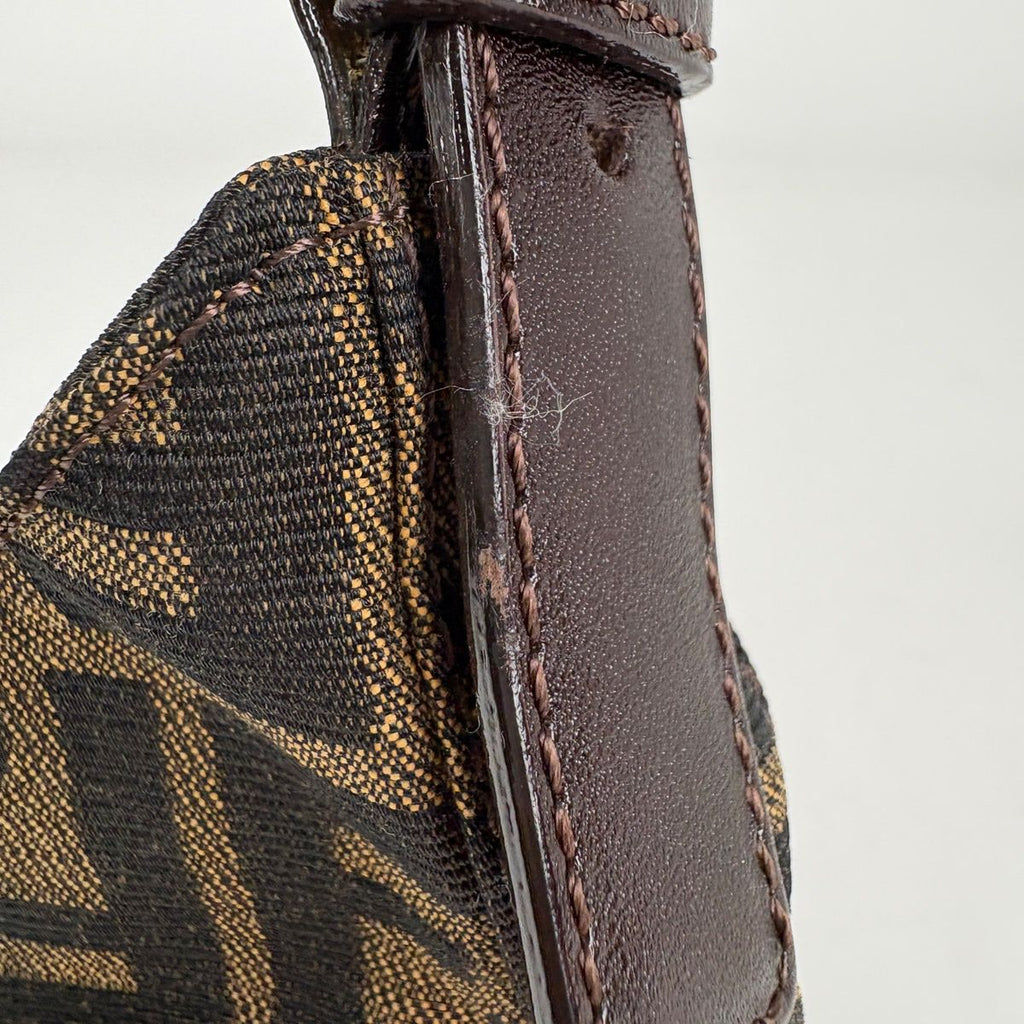 Fendi Zucca Pattern Shoulder Bag Canvas Brown — view 6
