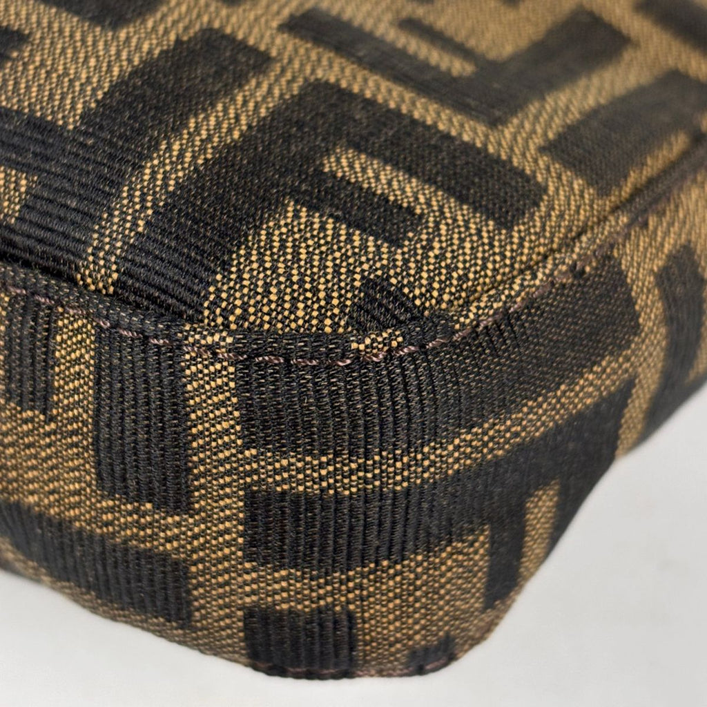 Fendi Zucca Pattern Shoulder Bag Canvas Brown — view 3