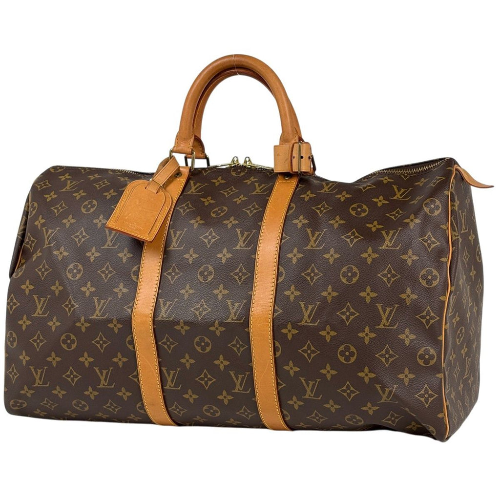 Louis Vuitton Keepall 50 Boston Bag Monogram Brown