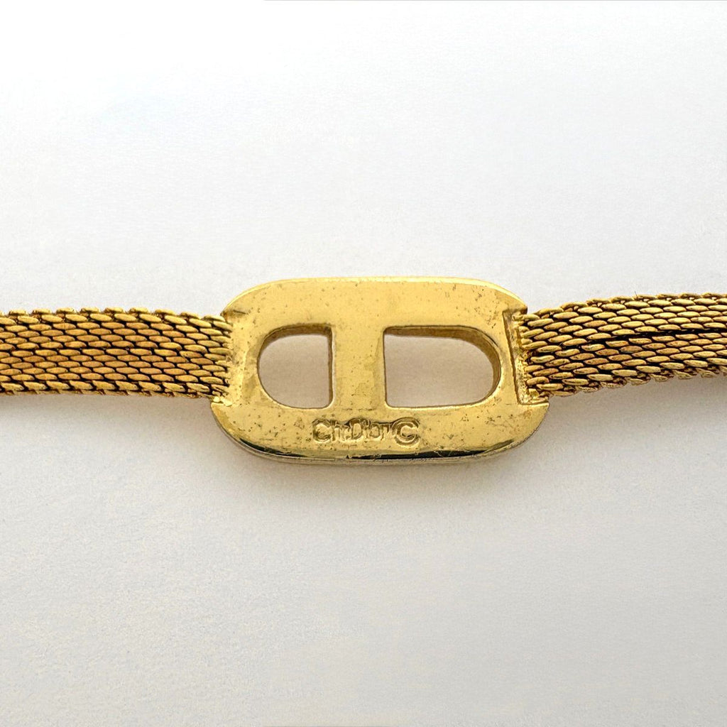 Dior Logo Necklace Choker CD Gold Plated — view 2