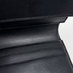 Celine Triomphe Trifold Wallet Leather Black — view 6