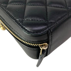 Chanel Shoulder Bag Quilted Mini Black Chain Gold Cocobol — view 6