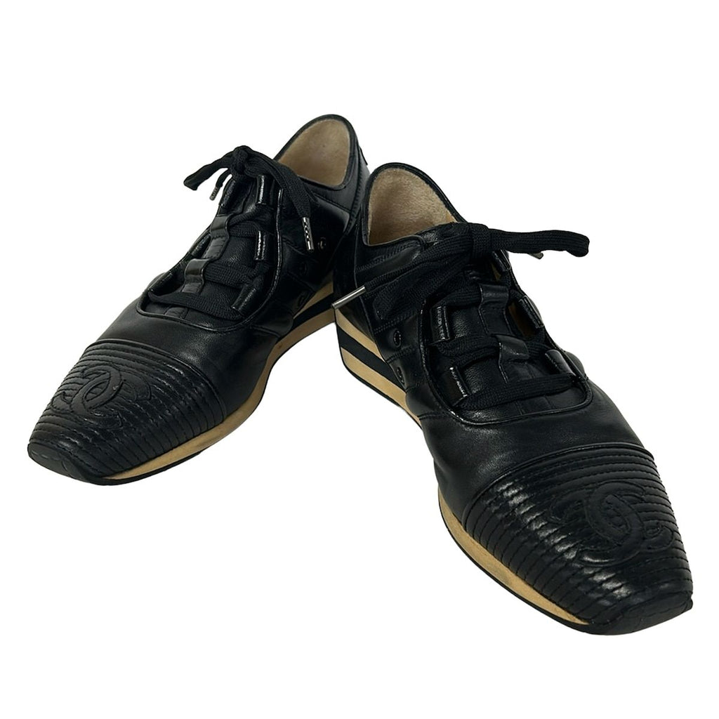 Chanel Sneakers 6 B Black CC Logo — view 2
