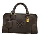 Loewe Handbag Amazona 28 Dark Brown Leather