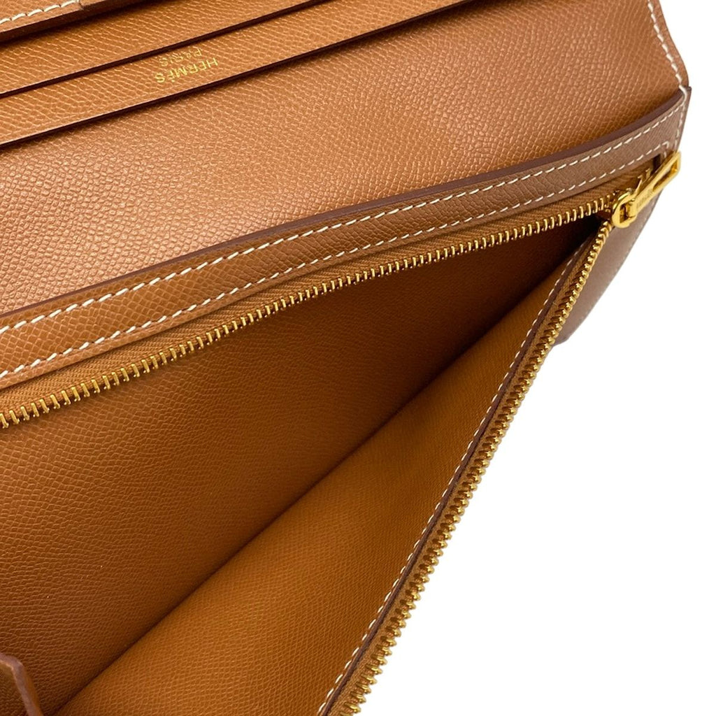 Hermes Wallet Bearn Souffle Gold — view 5