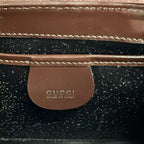 Gucci Shoulder Bag Dark Brown Leather — view 8