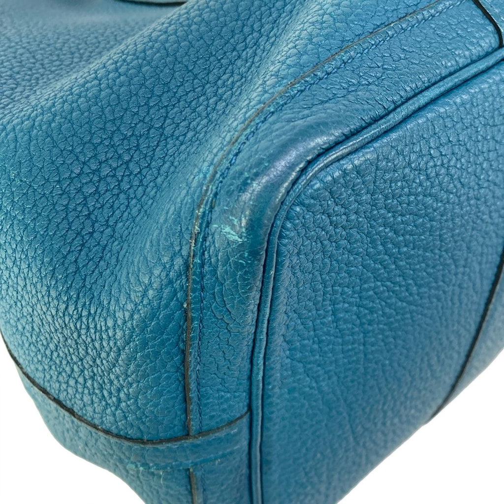 Hermes Tote Garden Party PM Blue Green Silver — view 6