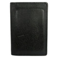 Louis Vuitton Card Case Taiga Organizer de Poche Noir Initial Leather Cowhide