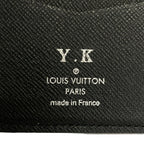 Louis Vuitton Card Case Taiga Organizer de Poche Noir Initial Leather Cowhide — view 4