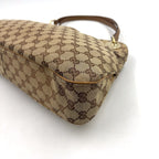 Gucci Eclipse GG Canvas Leather Brown Tote Gold — view 9