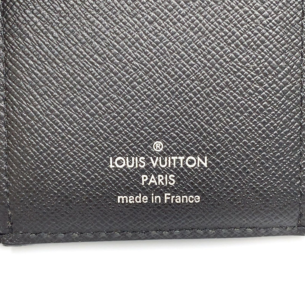 Louis Vuitton Portefeuille Twist Compact Epi Leather Black Wallet Silver — view 4