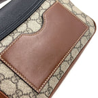 Gucci Padlock Mini 2-Way Hand Leather Brown Black Beige Shoulder Bag Gold — view 6