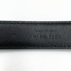 Celine Triomphe Leather Black Belt Gold — view 3
