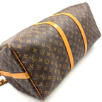 Louis Vuitton Keepall Bandouliere 55 Monogram Leather Brown Light Boston — view 5