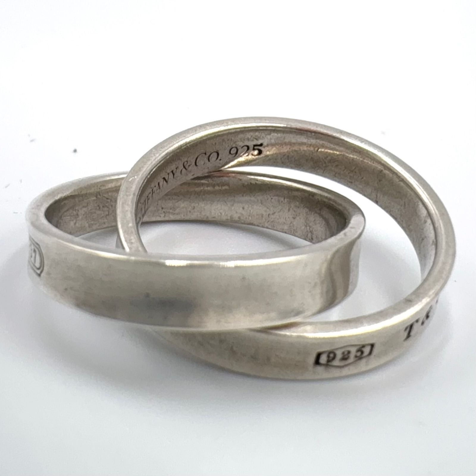 Tiffany & Co Interlocking Silver Ring — view 8