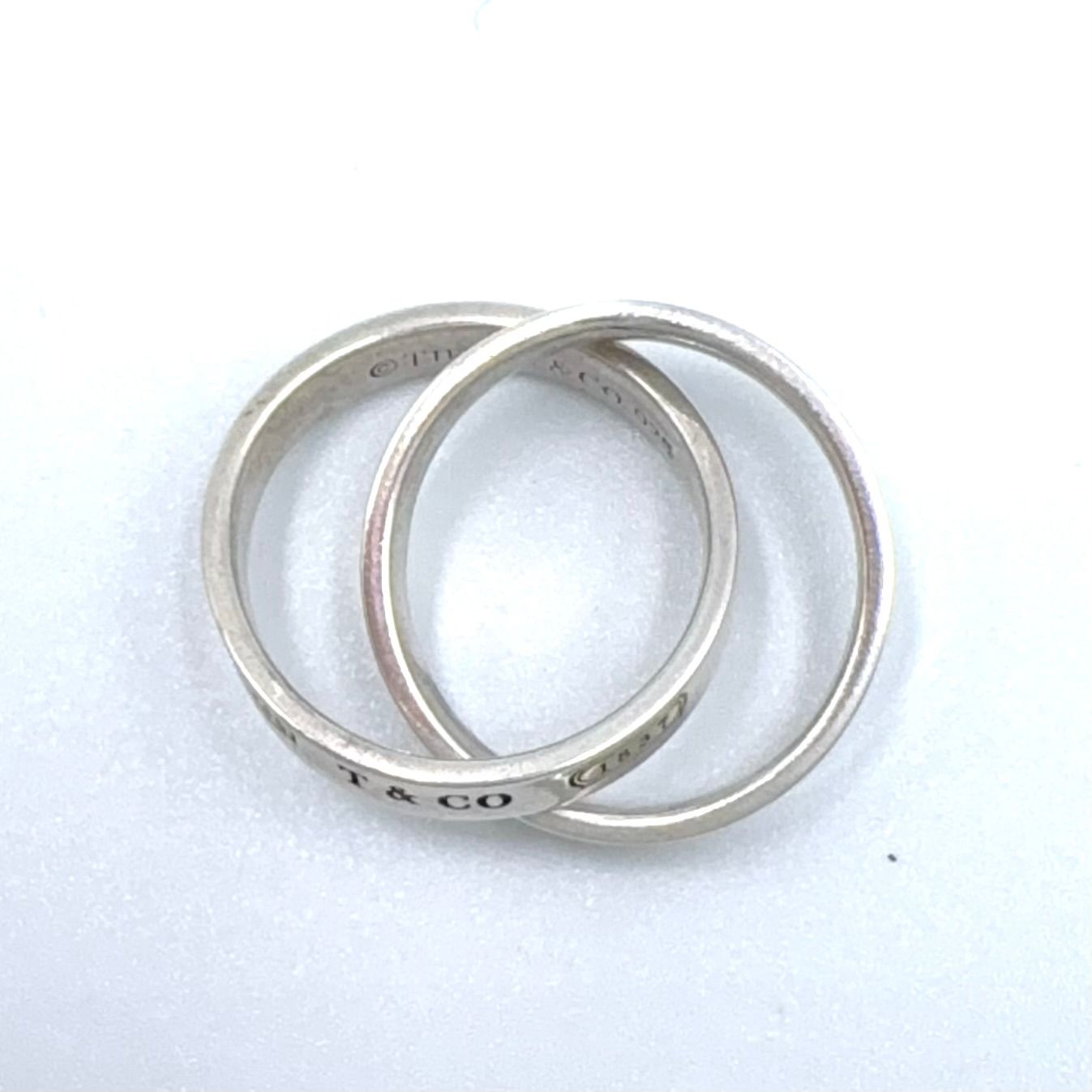 Tiffany & Co Interlocking Silver Ring — view 3