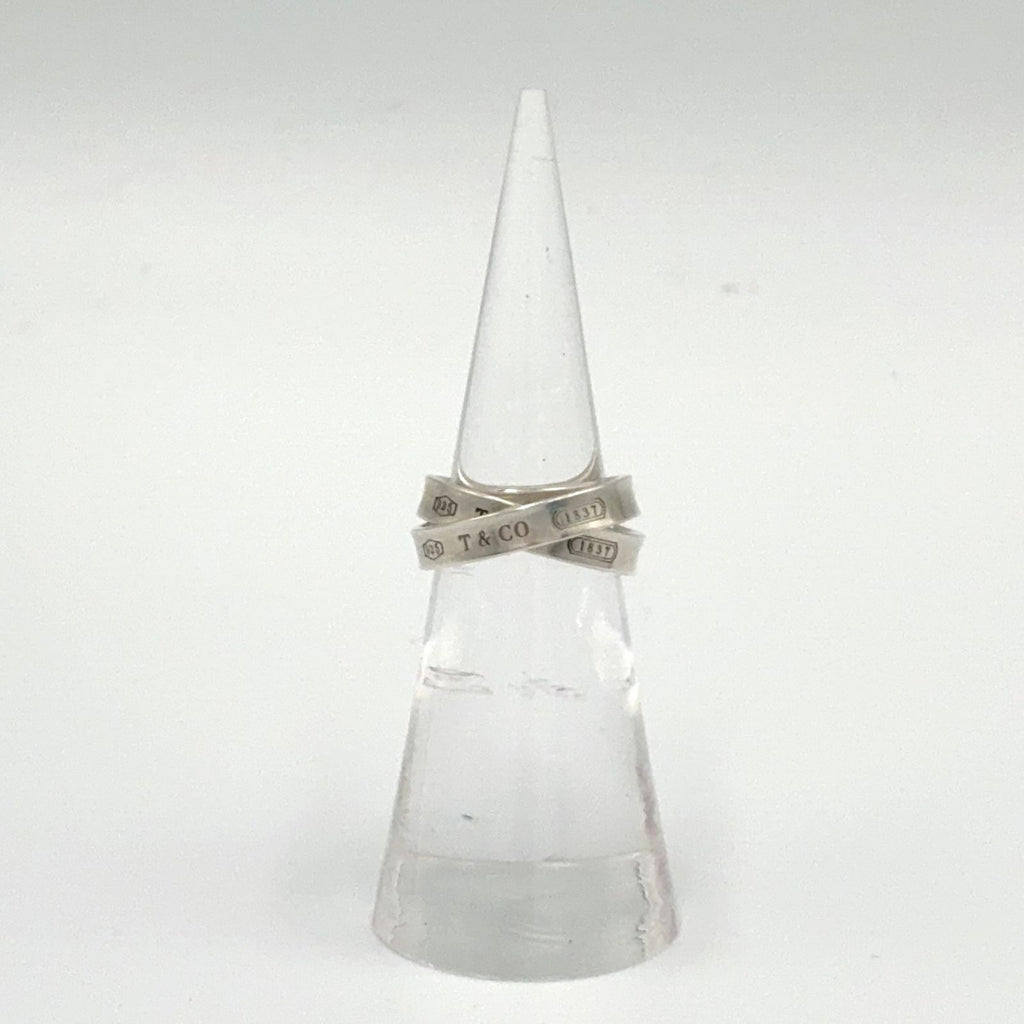 Tiffany & Co Interlocking Silver Ring — view 5