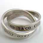 Tiffany & Co Interlocking Silver Ring — view 7