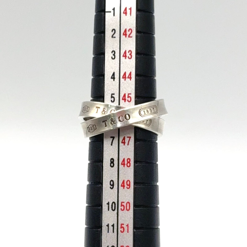 Tiffany & Co Interlocking Silver Ring — view 9