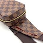 Louis Vuitton Damier Geronimos Brown Belt Bag Gold — view 9