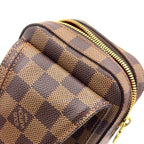 Louis Vuitton Damier Geronimos Brown Belt Bag Gold — view 7