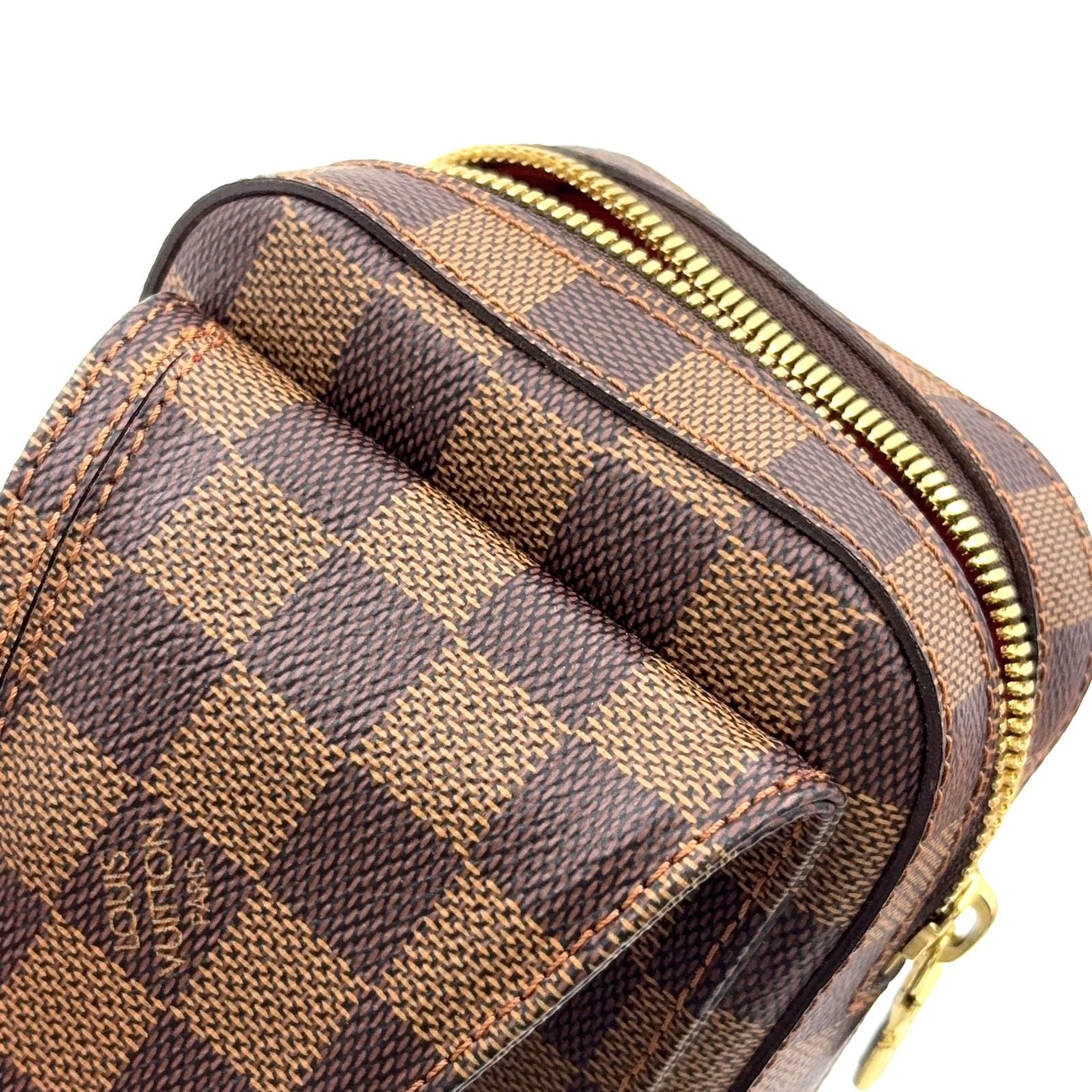 Louis Vuitton Damier Geronimos Brown Belt Bag Gold — view 7