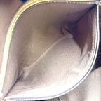 Louis Vuitton Cabas Mezzo Monogram Leather Brown Light Tote Gold — view 8