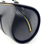 Louis Vuitton Soufflo Epi Noir Leather Black Handbag Gold — view 6