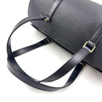Louis Vuitton Soufflo Epi Noir Leather Black Handbag Gold — view 9