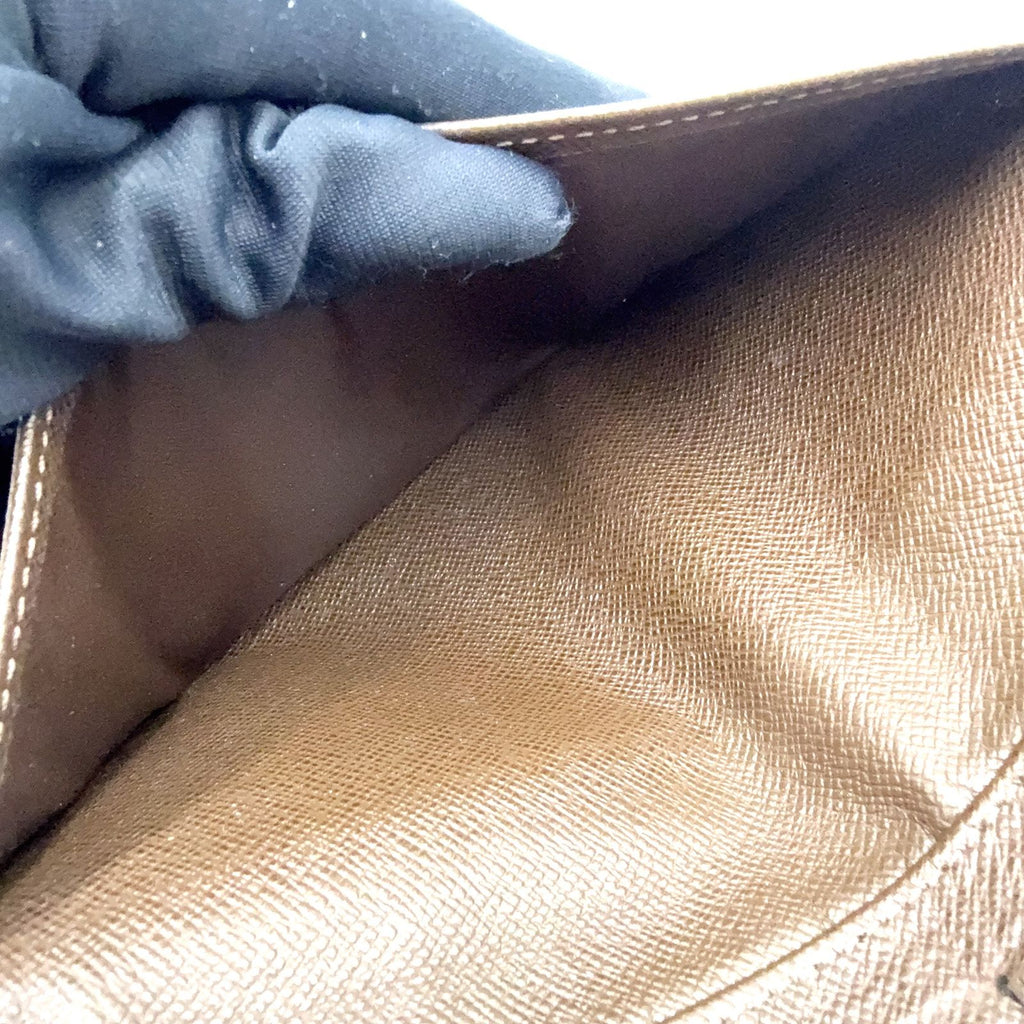 Louis Vuitton Porte Valle Carte Cles Taiga Leather Dark Brown Wallet — view 6