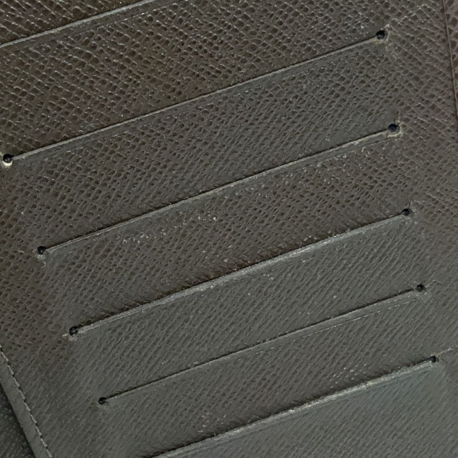 Louis Vuitton Porte Valle Carte Cles Taiga Leather Dark Brown Wallet — view 8