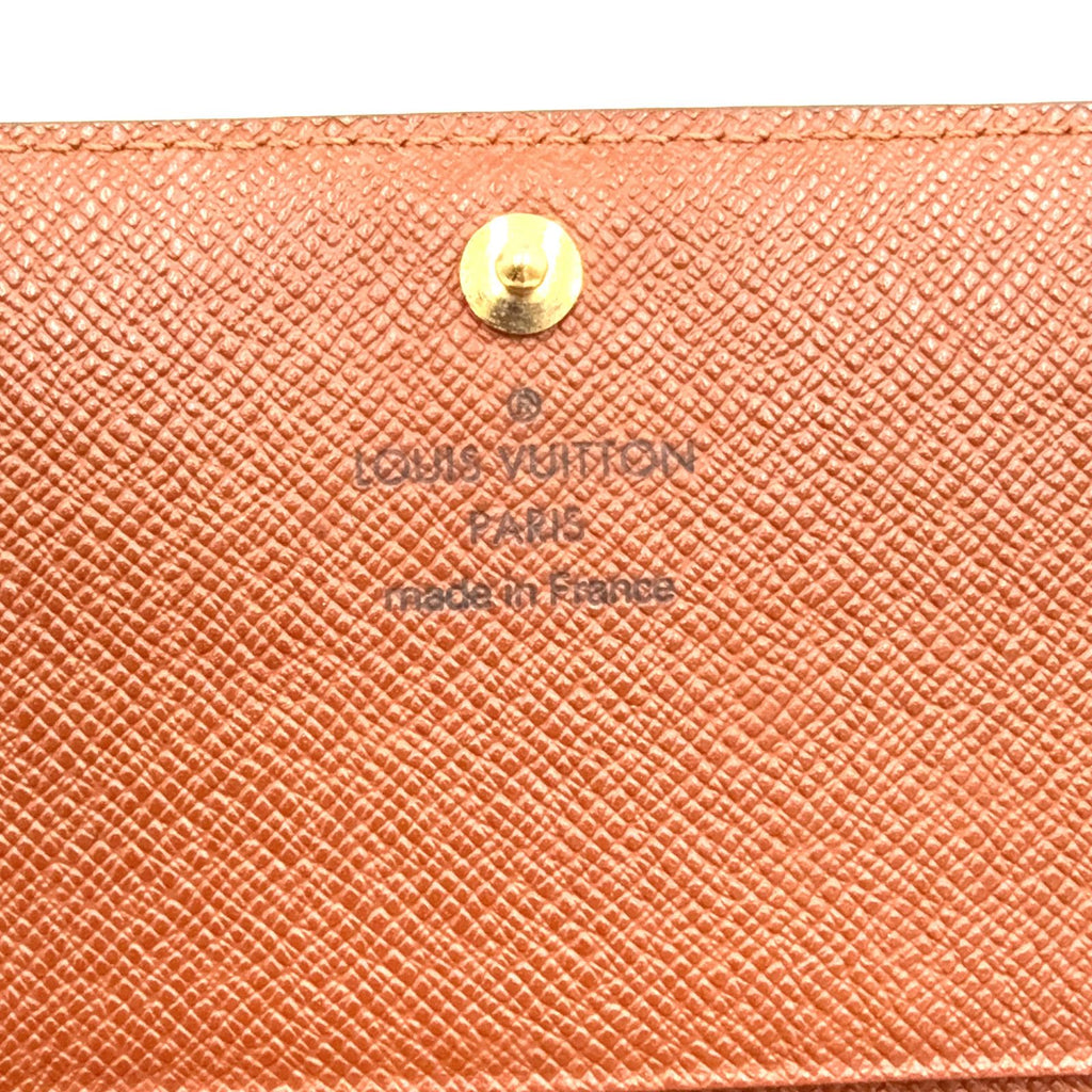 Louis Vuitton Porte-Monnaie Viet Tresor Monogram Leather Brown Bifold Wallet — view 4