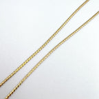 Dior Teardrop Rhinestone Color Stone Clear Gold Necklace — view 6