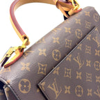 Louis Vuitton Cluny Monogram 2-Way Shoulder Leather Brown Handbag Gold — view 6
