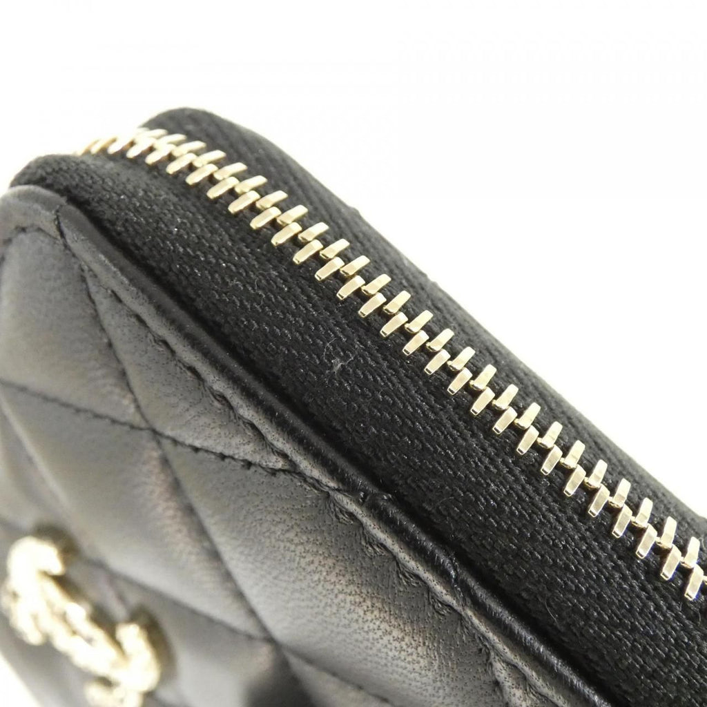 Chanel Coin Case Coin Purse Black — view 6