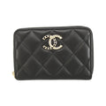 Chanel Coin Case Coin Purse Black