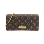 Louis Vuitton Monogram Wallet on Chain Lily Shoulder