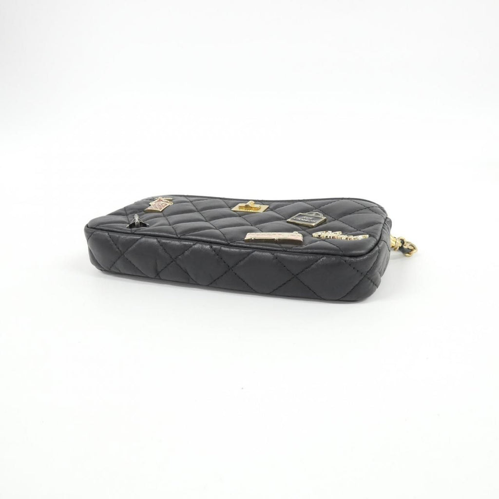 Chanel Chain Shoulder Bag Black — view 3