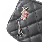 Chanel Chain Shoulder Bag Black — view 5