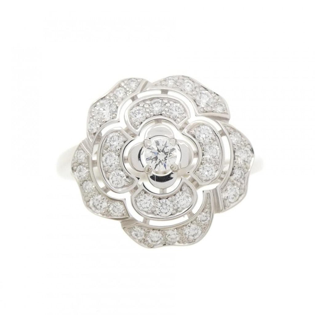 Chanel Camellia Ring White Gold