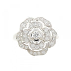 Chanel Camellia Ring White Gold