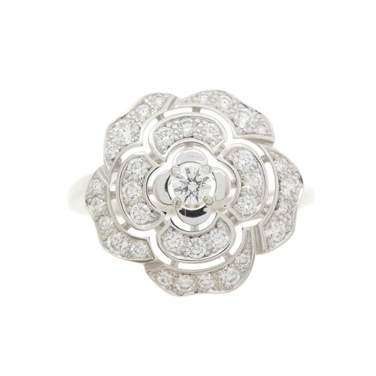 Chanel Camellia Ring White Gold