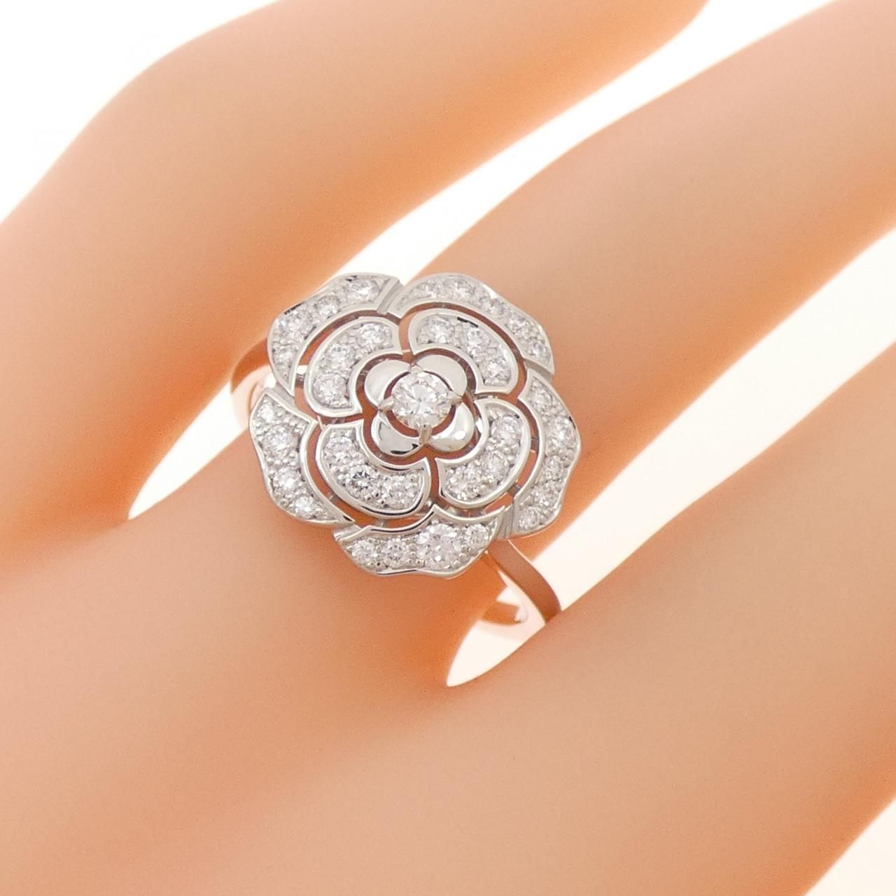 Chanel Camellia Ring White Gold