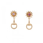 Gucci Ruby Earrings Gold