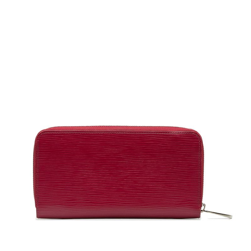 Louis Vuitton Epi Zippy Wallet Zip Around Fuchsia Purple Leather — view 3